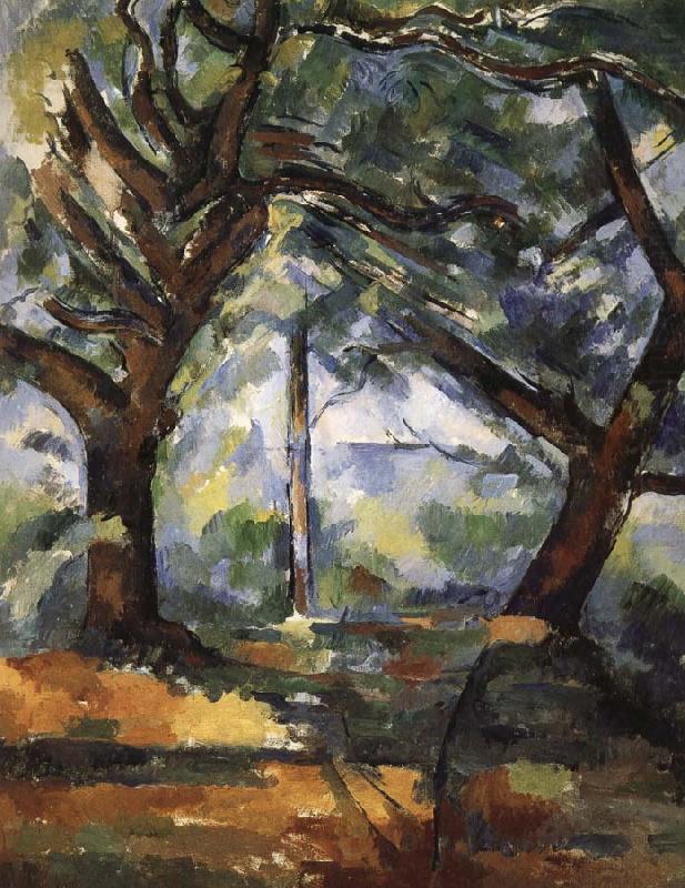 Paul Cezanne tree china oil painting image